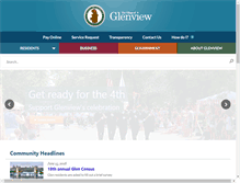 Tablet Screenshot of glenview.il.us